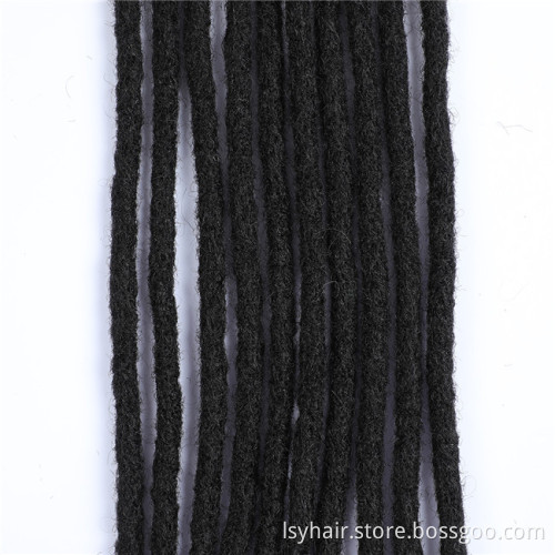 Lsybeauty 100% Human Hair Dread Lock Braid 12'' - 20'' Natural Afro Dreadlocks Extension